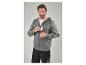 Grijze Parkside hoodie en werkbroek.