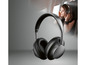 Casque d'écoute sans fil avec réduction de bruit, idéal pour voyager.