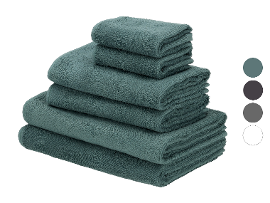 Serviette de bain, 6 pièces LIVARNO home