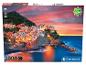 Een 1000-delige puzzel van Clementoni met een zonsondergang boven Manarola