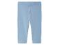 Lichtblauwe baby leggings.