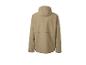 Beige herenjas met capuchon, achterkant