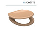Een beige toiletbril van Schütte.