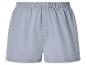 Lichtgrijze herenboxershort met elastische tailleband en knoop