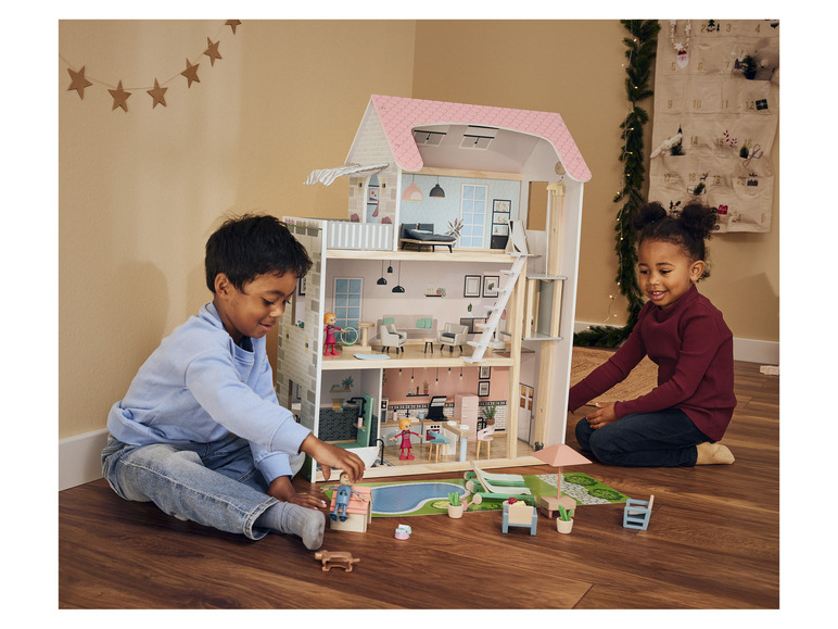 Aller en mode plein écran Maison de poupées en bois Playtive - Photo 3