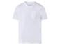 T-shirt blanc à manches courtes avec poche poitrine.