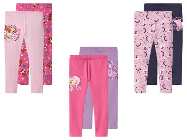 Leggings thermiques pour filles, 2 pièces