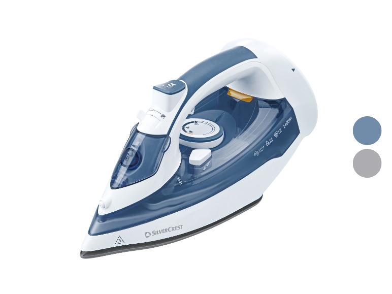 Fer à vapeur Silvercrest blanc et bleu, 2400W.