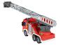 Rode speelgoedbrandweerwagen met uitschuifbare ladder