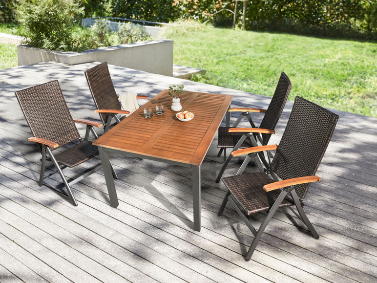 Aller en mode plein écran LIVARNO home Table de jardin en aluminium »Valencia«, plateau en bois - Photo 7