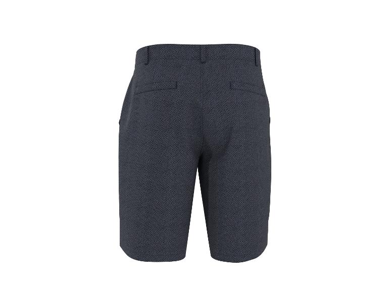 Shorts homme texturés bleu foncé, vue arrière