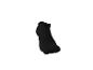 Chaussette courte noire sur fond blanc