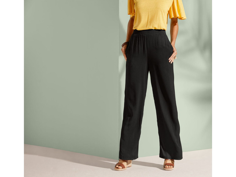 Aller en mode plein écran esmara® Pantalon d'été confortable avec jambes larges - Photo 8