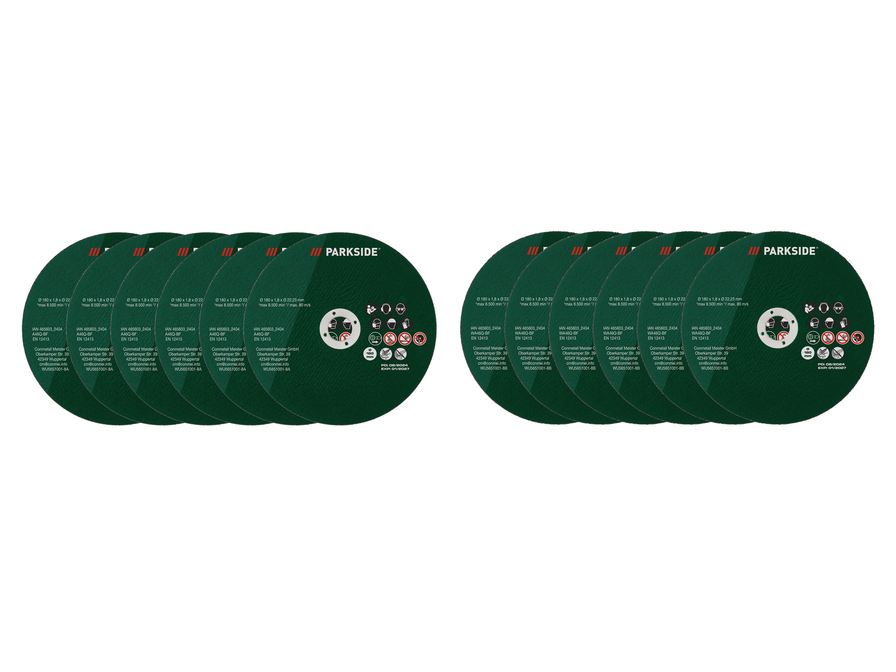Slijpschijven, 6 stuks PARKSIDE®