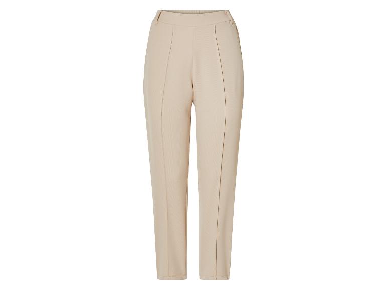 Beige broek met hoge taille.