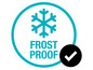 Autocollant 'Frostproof' avec une coche