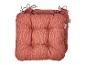 Coussin de chaise Livarno Home à motif géométrique rouge-brun