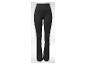 Zwarte dames sportlegging met hoge taille en uitlopende pijpen.