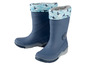 Bottes de pluie bleues avec une ancre et un motif de baleine