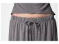 Grijze dames lounge shorts met trekkoord.