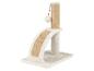 Arbre à chat beige avec balle de jeu et poteau en sisal