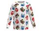 Witte sweater met Sonic the Hedgehog, Shadow en Knuckles patroon.