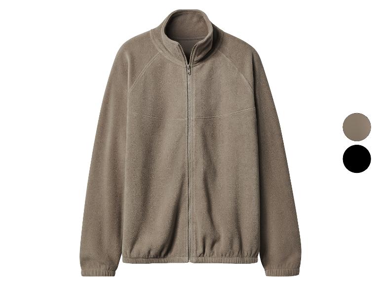 Veste polaire marron avec fermeture éclair et options de couleur