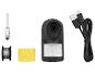Soldeerset: soldeerbout, soldeer, spons en USB-kabels.