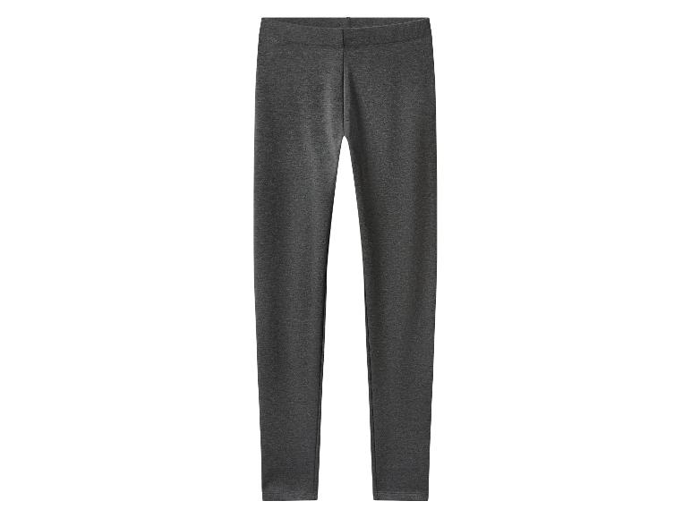Donkergrijze katoenen legging