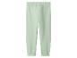 Lichtgroene kinder joggingbroek met elastische tailleband en enkels