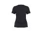 T-shirt de sport noir à manches courtes, vue de dos