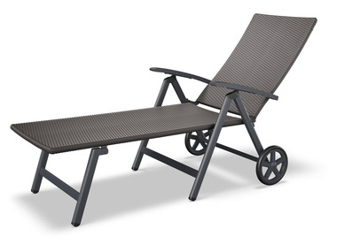 LIVARNO home Chaise longue en osier »Valencia«, pliable, roues