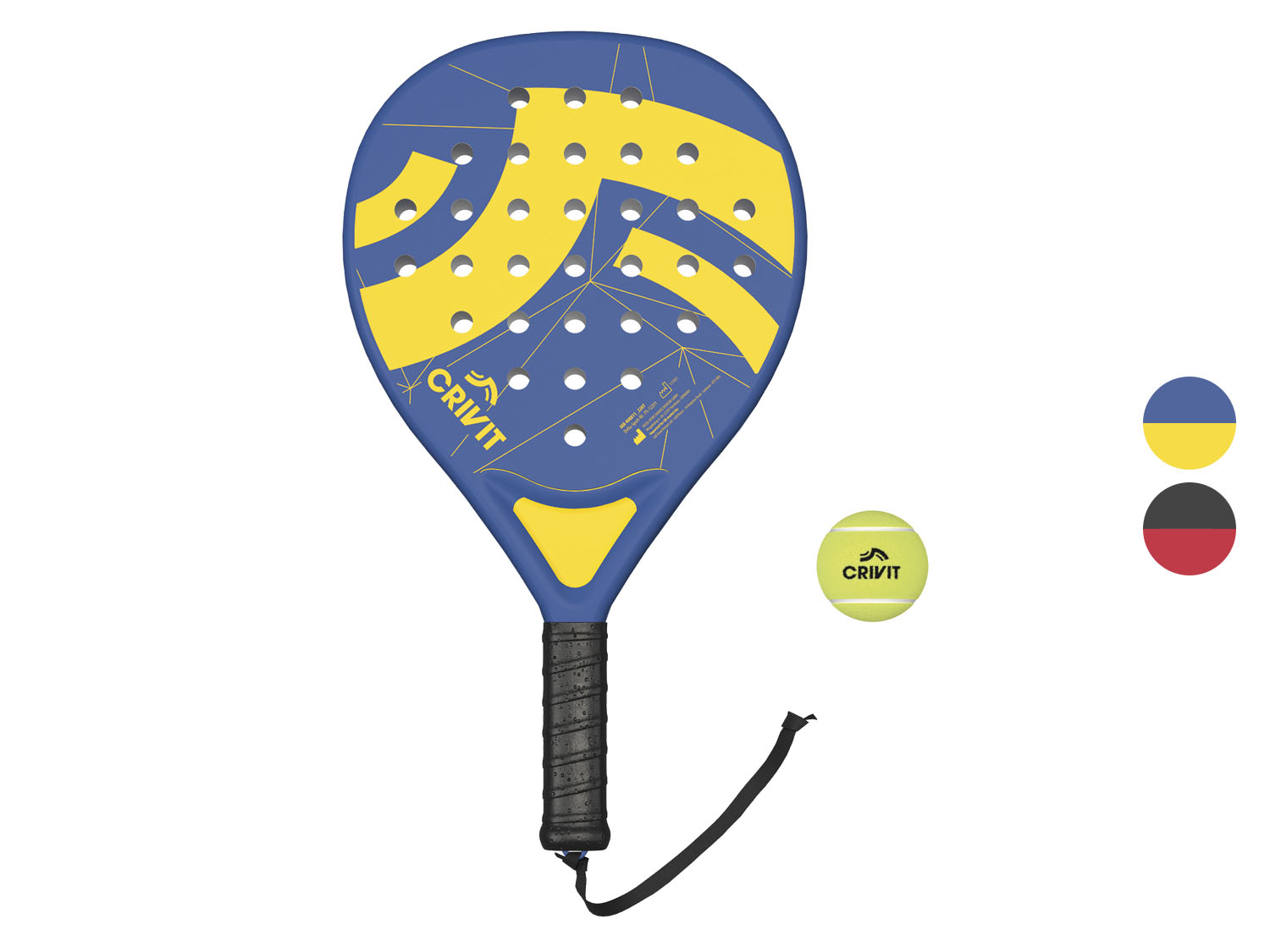 CRIVIT Padelracketset, 1 speler