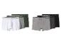 Ensemble de boxers pour hommes de couleurs assorties avec coordonnées géographiques sur la ceinture.