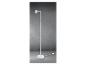 Moderne witte staande lamp met verstelbare LED-lamp.