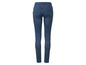 Donkerblauwe skinny jeans voor dames.