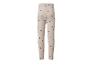 Legging beige avec imprimé cœurs noirs pour fille