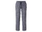 Grijze heren joggingbroek met donkerblauw trekkoord in de taille.