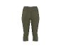 Khakikleurige 3/4 sportlegging voor dames met reflecterende streep.