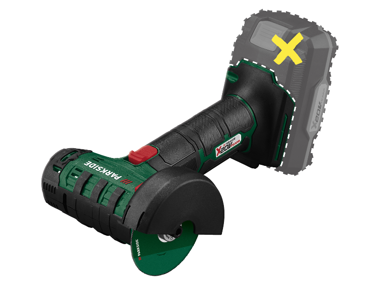 PARKSIDE PERFORMANCE Meuleuse d’angle sans fil PWSAP 20-Li B2, 20 V
