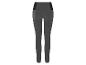 Leggings grises avec des détails noirs.