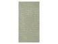 Gestreepte badhanddoek, taupe kleur.