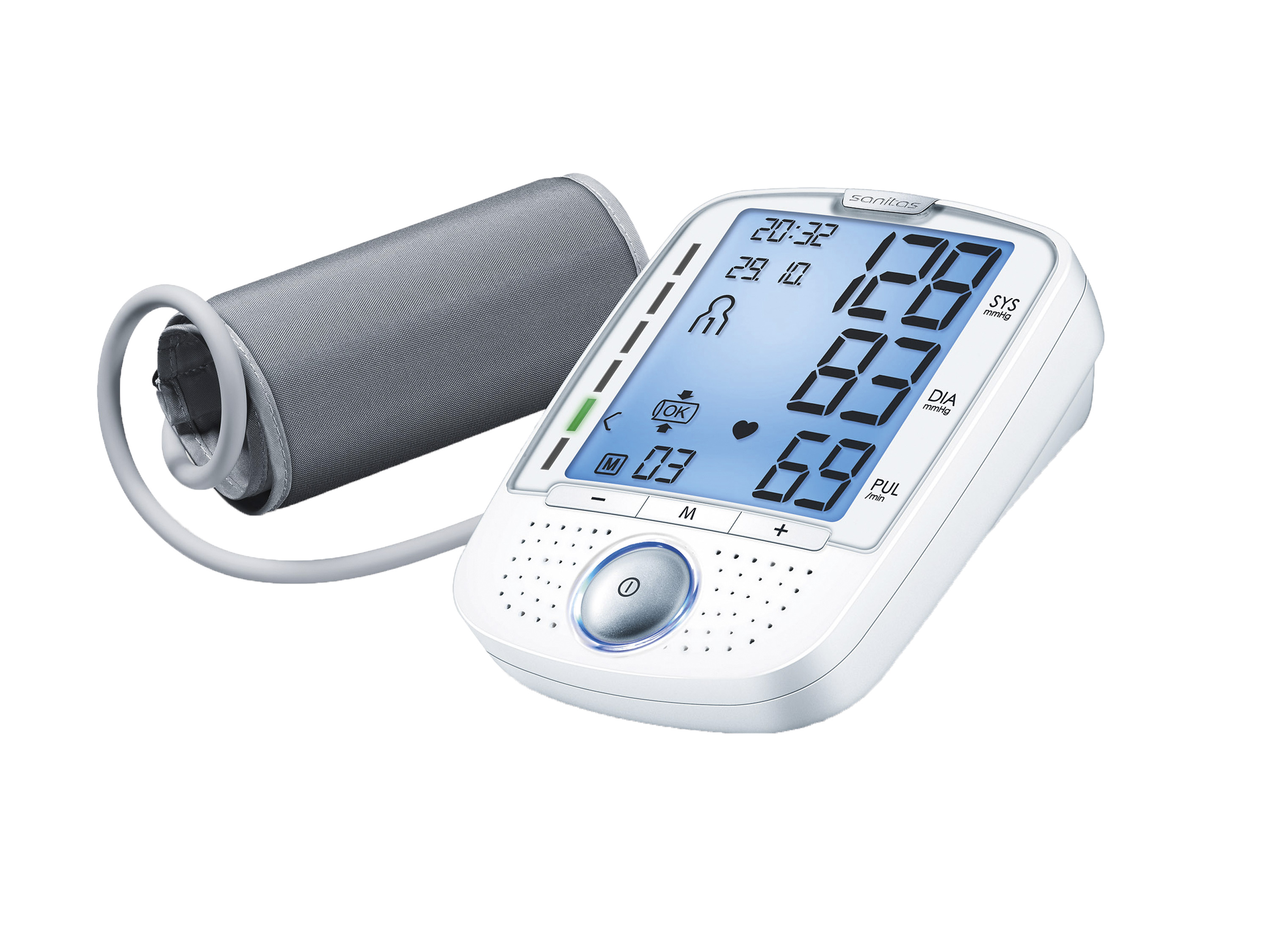 SANITAS Bloeddrukmeter, met spraakfunctie