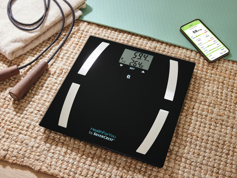 Ga naar volledige schermweergave: SILVERCREST® Personenweegschaal, met Bluetooth®, met app, max. 180 kg - afbeelding 7
