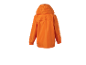 Veste orange à capuche pour enfant.
