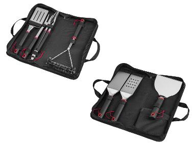 GRILLMEISTER Ustensiles de barbecue en acier inoxydable