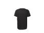 Zwart heren sport T-shirt, achteraanzicht