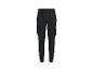 Pantalon cargo bleu marine pour homme avec cordon de serrage à la taille et poches latérales.
