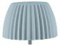 Jardinière en béton cannelée gris-bleu