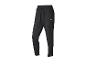 Pantalon de survêtement athlétique noir avec taille élastique et cordon de serrage.